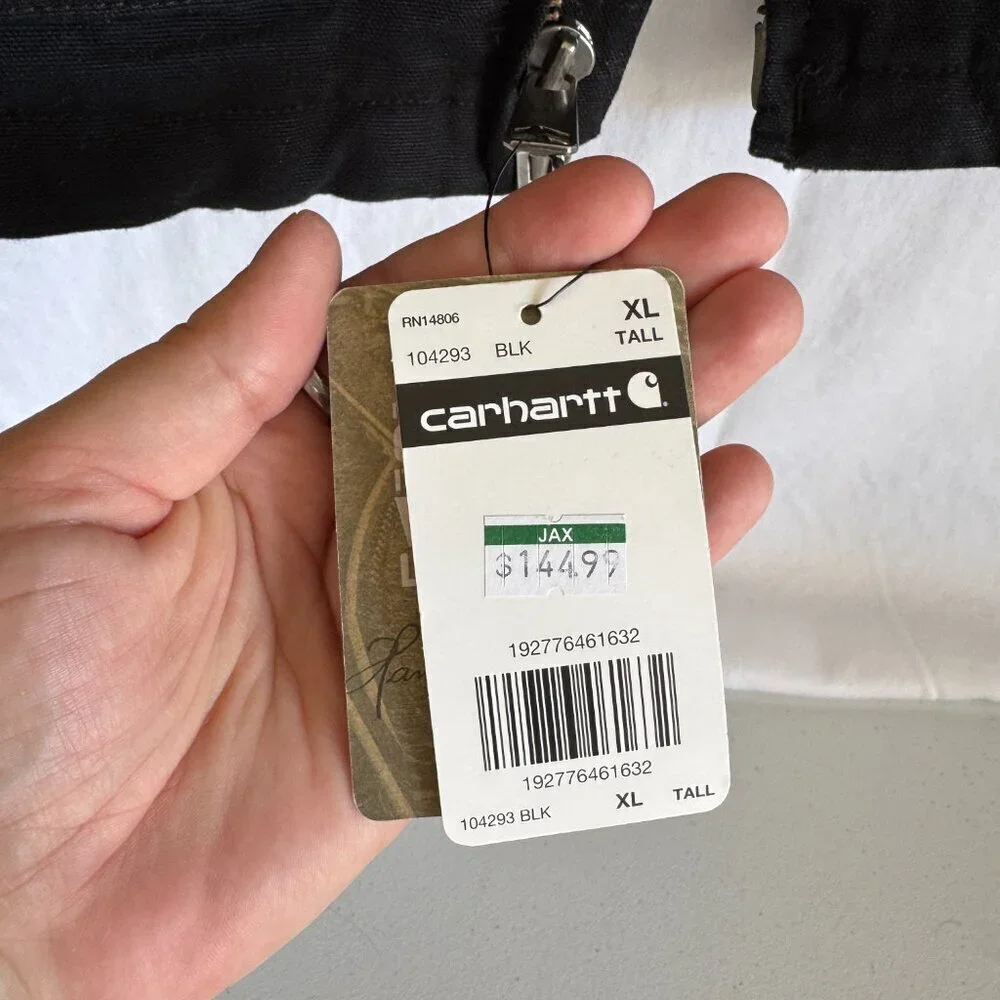 Carhartt Sherpa Lined Work Jacket – Black XL Tall